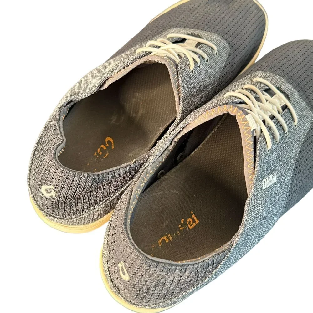 Olukai Nohea Moku Mens No Tie Boat Shoes Size 9 Quick Drying‎ Slip On Beach